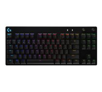 Logitech G Pro Mechanical Gaming Keyboard - Tastatur - backlit - USB - Gesamtnordisch - Tastenschalter: GX Blue Clicky - Schwarz