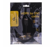 Gembird 1.8m, HDMI/DVI, M/M DVI-D Black