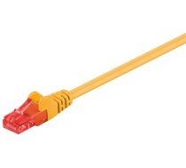 Wentronic Goobay CAT 6 Patchkabel, U/UTP, Gelb, 0.5 m - CCA Kupfergemisch (68433)