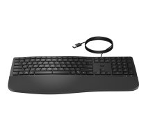HP 480 Comfort - Tastatur - 3-zone layout, multi-device, 23 programmable keys - 100% - full size - USB - Deutsch - Schwarz (8T6M1AA#ABD)
