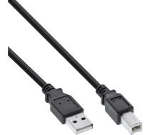 InLine® USB 2.0 Cable Type A male / B male black 5m