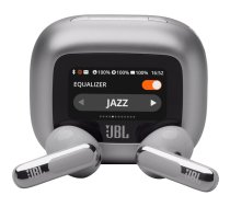 JBL LIVE Flex 3 - True Wireless-Kopfhörer mit Mikrofon - im Ohr - Bluetooth - aktive Rauschunterdrückung - Silber (JBLLIVEFLEX3SIL)