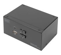 Digitus KVM Switch, 2-Port, Dual Display, 4K, DisplayPort®