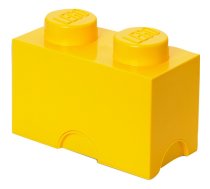 LEGO Lizenzkollektion 40021732 - Stapelbare Aufbewahrungsbox 2 Noppen, gelb
