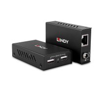 LINDY 100m 2 Port USB 2.0 Cat.6 Extender