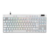Logitech G PRO X TKL RAPID Gaming-Tastatur, QWERTZ-Layout, weiß (920-013240)
