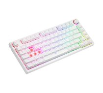 SAVIO PHENIX WHITE Wireless Mechanical Keyboard, Gateron Red Pro, ABS