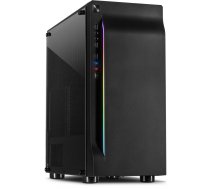 Inter-Tech A-3411 Creek - Tower - ATX - Seitenteil mit Fenster (gehärtetes Glas) - no power supply - USB/Audio (88881322)