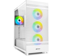 Sharkoon Rebel C50 RGB ATX. Formfaktor: Full Tower, Typ: PC, Produktfarbe: Weiß. Installierte Lüfter (Vorderseite): 3x 120 mm, Durchmesser unterstützte Vorderseitenlüfter: 120,140 mm, Durchmesser unterstützte Seitenlüfter: 120 mm. Unterstützte Hard-Disk Drive Größen: 2.5,3.5 . Breite: 230 mm, Tiefe: 460 mm, Höhe: 495 mm (4044951038251)