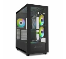 Sharkoon Rebel C60 - Midi Tower - PC - Schwarz - ATX - micro ATX - Mini-ITX - Stahl - Gehärtetes Glas - Gaming (4044951040032)