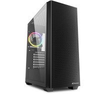 Sharkoon VS9 RGB. Formfaktor: Tower, Typ: PC, Produktfarbe: Schwarz. Installierte Lüfter (Vorderseite): 3x 120 mm, Installierte Lüfter hinten: 1x 120 mm, Installierte Lüfter oben: 2x 140 mm. Unterstützte Hard-Disk Drive Größen: 2.5,3.5. Breite: 205 mm, Tiefe: 426 mm, Höhe: 485 mm (4044951039111)