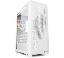 Sharkoon VS9 RGB. Formfaktor: Tower, Typ: PC, Produktfarbe: Weiß. Installierte Lüfter (Vorderseite): 3x 120 mm, Installierte Lüfter hinten: 1x 120 mm, Installierte Lüfter oben: 2x 140 mm. Unterstützte Hard-Disk Drive Größen: 2.5,3.5. Breite: 205 mm, Tiefe: 426 mm, Höhe: 485 mm (4044951039128)