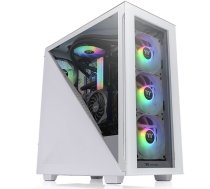 Thermaltake Divider 300 TG Snow ARGB, Midi Tower, PC, White, ATX, micro ATX, Mini-ITX, SPCC