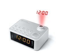 Muse M-178 PW Clock Digital Silver, White
