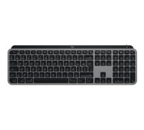 Logitech Master Series MX Keys S for Mac - Tastatur - full size - hinterleuchtet - kabellos - Bluetooth LE - AZERTY - Französisch - Space-grau (920-011625)