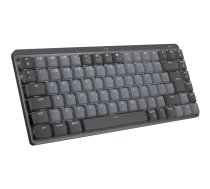 LOGITECH MX Mechanical Mini Minimalist Wireless Illuminated Keyboard - GRAPHITE - (US) INTL - 2.4GHZ/BT - N/A - EMEA - CLICKY