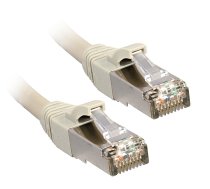 Lindy - Patch-Kabel - RJ-45 (M) - RJ-45 (M) - 30cm - STP - CAT 6 - glatt - Grau (47240)