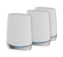 Orbi RBK753 AX4200 WiFi 6 Mesh System, White, Internal, Power, 696 Tri-Band (2.4 GHz / 5 GHz / 5 GHz