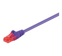 Wentronic 1m 2xRJ-45 Cable - RJ-45 - RJ-45 - Männlich/männlich - Gold - Violett - Cat6 (95263)