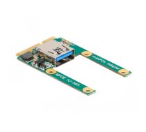 Delock Mini PCIe I/O 1 x USB 2.0 Typ-A Buchse full size / half size (80039)