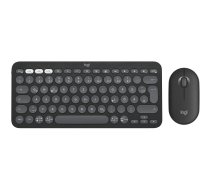 Logitech Pebble 2 Combo - Tastatur-und-Maus-Set - kabellos - Bluetooth LE - QWERTZ - Deutsch - Tonal Graphite (920-012203)