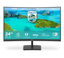 Philips E Line 241E1SCA/00 computer monitor 59.9 cm (23.6) 1920 x 1080 pixels Full HD LCD Black
