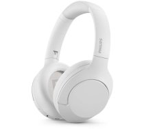 Philips TAH8506 - Kopfhörer mit Mikrofon - ohrumschließend - Bluetooth - kabellos, kabelgebunden - aktive Rauschunterdrückung - 2,5 mm Stecker - weiß (TAH8506WT/00)