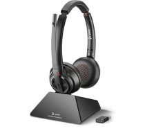 Poly Savi 8220 Microsoft - UC Series - Headset-System - On-Ear - DECT 6.0 - kabellos - aktive Rauschunterdrückung (209214-02)