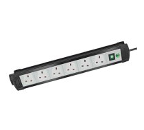 Brennenstuhl Steckdosenleiste Premium-Line 6fach 3m UK - Steckdosenleiste