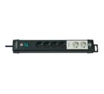 Brennenstuhl Premium-Line Comfort Switch Plus Steckdosenleiste 6-fach schwarz 3m H05VV-F 3G1,5 2 permament, 4 schaltbar (1951160600)