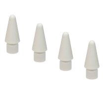 Tucano Ersatzspitze für Apple Pencil (1. Gen / 2. Gen), Weiß, 4er-Pack