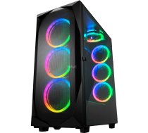 Sharkoon REV300 - Tower - Erweitertes ATX - Seitenteil mit Fenster (gehärtetes Glas) - keine Spannungsversorgung - USB/Audio (4044951032129)