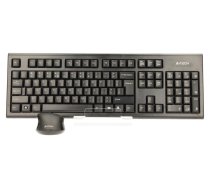 A4Tech 7100N desktop keyboard Mouse included RF Wireless QWERTY English Black