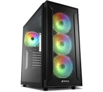 Sharkoon TG6M RGB - Tower - ATX - Seitenteil mit Fenster (gehärtetes Glas)