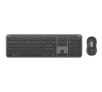 Logitech Signature Slim Combo MK950 - Tastatur-und-Maus-Set - 100% - full size - kabellos - Bluetooth 5.1 LE - QWERTY - Spanisch - Graphite (920-012486)