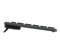 Logitech Signature Slim K950 - Tastatur - 100% - full size - kabellos - Bluetooth 5,1 LE - QWERTZ - Deutsch - Graphite (920-012451)