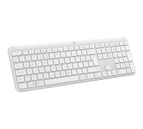 Logitech Signature Slim K950 - Tastatur - 100% full size - kabellos - Bluetooth 5,1 LE - QWERTY - US International - Off-White (920-012466)