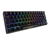 Sharkoon SKILLER SGK50 S4 Gaming Tastatur mit braunen Switches - 60 % Layout, Kail H brown Switches, RGB-Beleuchtung, QWERTZ-Layout, schwarz
