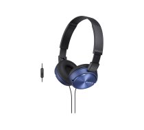 Sony | Foldable Headphones | MDR-ZX310 | Headband/On-Ear | Blue