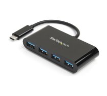 StarTech.com 4 Port USB3.0 Hub - USB-C zu 4x USB-A - Kompakter USB C Hub - USB Typ C Hub - USB Hub - USB Type C - Hub - 4 x SuperSpeed USB3.0 - Desktop (HB30C4AB)