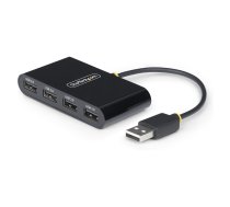 StarTech.com 4-Port USB2.0 Hub, USB Bus Powered, Small Travel Mini USB Hub, USB2.0 Splitter, Multi-Port Portable USB Hub, 480Mbps, Overcurrent Protection (OCP) - Hub - 4 x USB2.0 - Desktop (ST4200MINI2-USB-HUB)