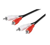 Microconnect AUDCC025 2.5m 2 x RCA 2 x RCA Schwarz Audio-Kabel (AUDCC025)