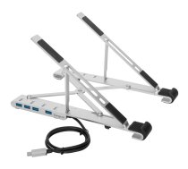 Targus - Notebook-Ständer - mit 4-Port-USB-Hub - 25,40cm (10) - 15.6 - Silber