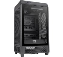 The Tower 200 , Tower-Gehäuse schwarz, Tempered Glass