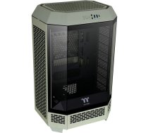 Thermaltake The Tower 300 - Micro Tower - mini ITX / micro ATX - Seitenteil mit Fenster (gehärtetes Glas) - keine Spannungsversorgung - Matcha Green - USB/Audio (CA-1Y4-00SEWN-00)