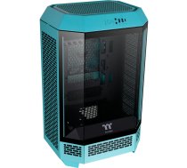 Thermaltake The Tower 300 - Micro Tower - mini ITX / micro ATX - Seitenteil mit Fenster (gehärtetes Glas) - keine Spannungsversorgung (PS/2) - Türkis - USB/Audio (CA-1Y4-00SBWN-00)
