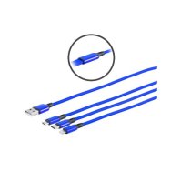MicroConnect USB-A splitter cable with USB-C USB Micro-B and - Adapter - Digital/Daten (MC-USBA-3WAY)