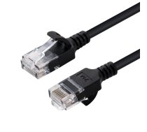 MicroConnect - Netzwerkkabel - RJ-45 (M) bis RJ-45 (M) - 15 cm - UTP - CAT 6 - ohne Haken, verseilt - Schwarz