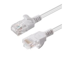 MicroConnect - Netzwerkkabel - RJ-45 (M) zu RJ-45 (M) - 15 cm - UTP - CAT 6 - ohne Haken, verseilt - weiß
