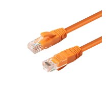Unshielded Network Cable, U/UTP CAT6 0.3M Orange LSZH